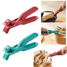 Silicone Hot Bowl Gripper Non-slip Plate Clamp Household Dish Clip Oven UK.