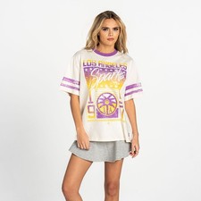 Women's The Wild Collective White Los Angeles Sparks Vintage Drop-Shoulder