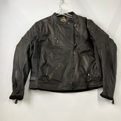 roland sands clash tobacco Leather Jacket / 3XL Meets or exceeds CE safety standards. Sands Design Roland Sands Rockingham