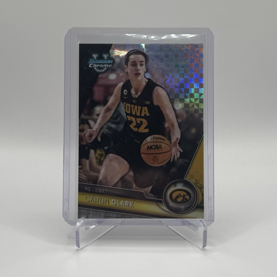 Topps Bowman University Chrome 2023-24 Caitlin Clark Iowa Hawkeyes #34 XFractor