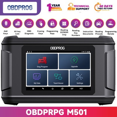 OBDPROG M501 OBD2 Diagnostic Scanner Key Programming Coding Read Pin Code Tool