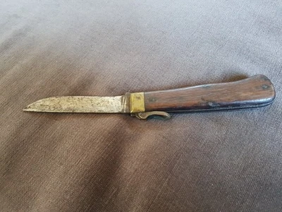 altes Klappmesser mit Hebel zum Feststellen - Bild 1 von 4