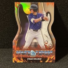 2026 Bowman Chrome Power Chords Die-Cut Refractor PC-20 Ethan Holliday Rockies