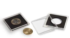 2x Square Coin Capsules QUADRUM Inner Diameter 25mm ~ suit Australian $1 coin ~
