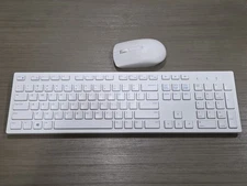 Dell Wireless Keyboard & Mouse KM636 White Set w/ USB Receiver