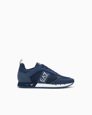 Emporio Armani EA7 Men's Sneakers, Style# 7X000334, Size 10.5, Navy/White