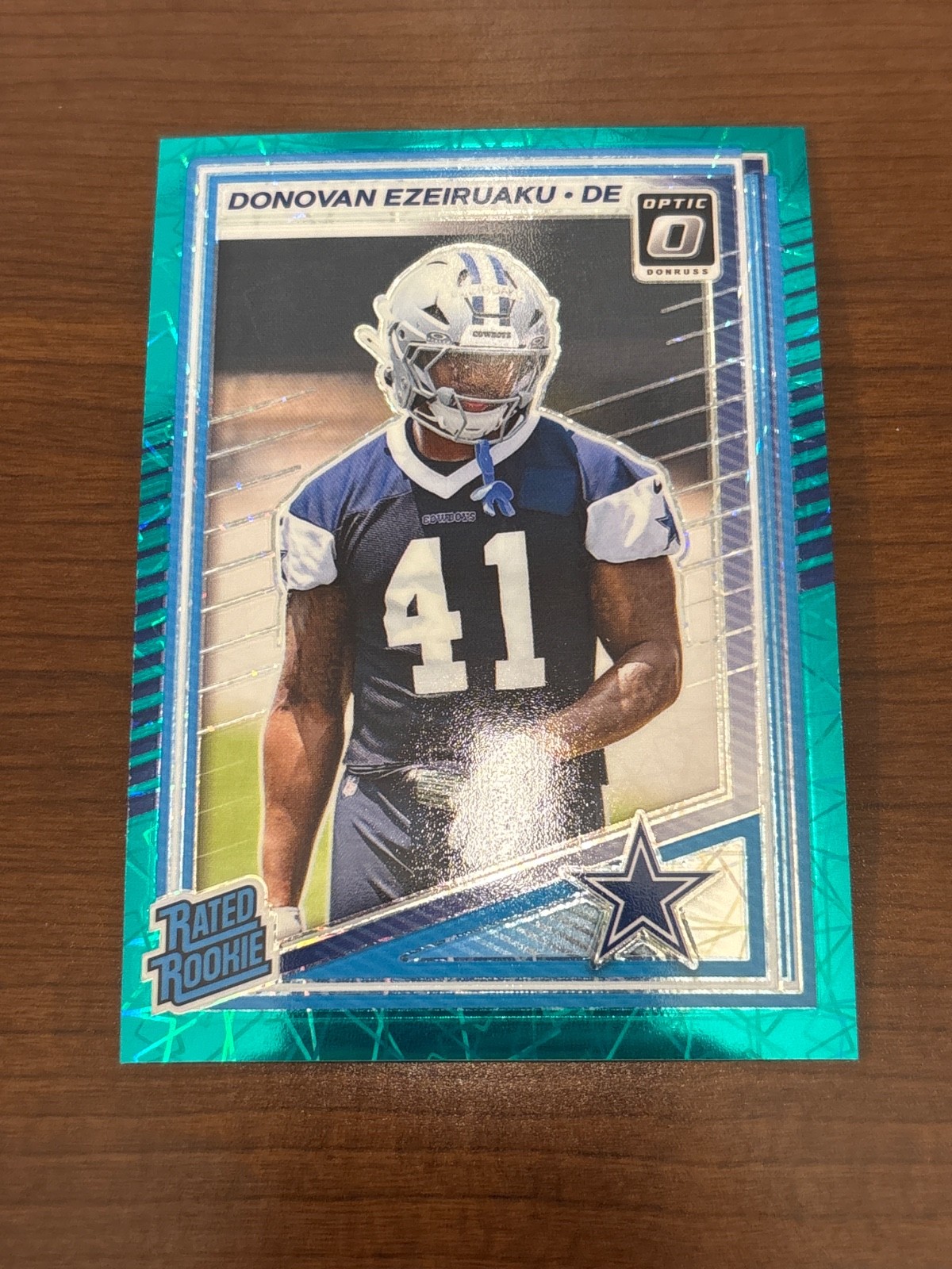 2025 Optic Donovan Ezeiruaku Rated Rookie Teal Velocity SSP Cowboys #230