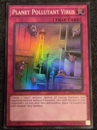Planet Pollutant Virus OP28-EN011 YuGiOh Tournament Pack 28 card