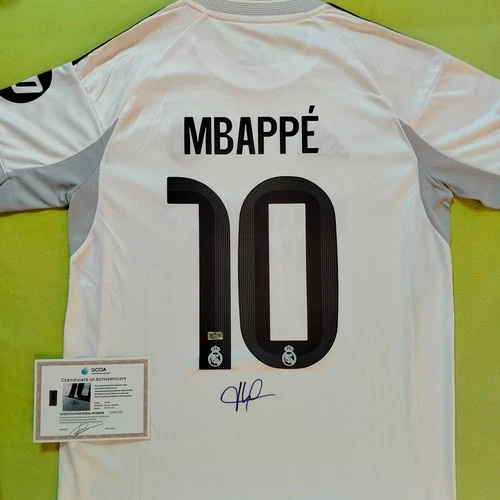 Kylian Mbappe Signed Autographed Ral Madrid 2025/26 Soccer Jersey #10 + COA