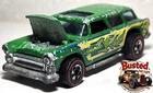 Hot Wheels Redlines Alive '55, Green, 1974 Flying Colors, Made in Hong Kong