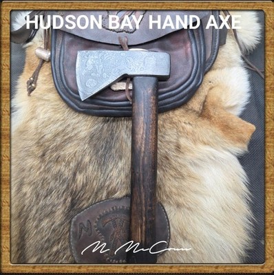 HAND FORGED HUDSON BAY HAND AXE BY MARK MCCOUN  MADE IN THE USA 