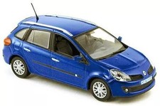 Diecast Miniature Car 1/43 Renault Clio Estate 2007 Blue Highly Detailed