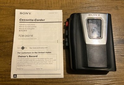 SONY CASSETTE CORDER TC-1616 本体 Sony TCM-16 Cassette-Corder *PARTS ONLY* Cassette Tape Player