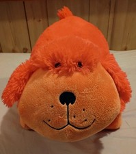 Pillow Pets Neon Orange Neonz Dog  Plush Shag...