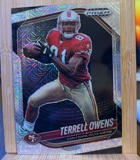 Terrell Owens 2025 Prizm Black MOJO /25 #133 49ers Low Number SP 🔥