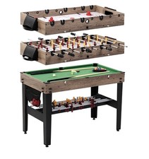 MD Sports 48" 3-in-1 Combo Air Powered Hockey Billiards and Foosball Game Table