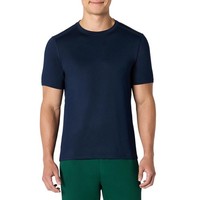 Herren Kurzarm-T-Shirt Marineblau S Schnelltrocknend Funktionsstretch Amazon