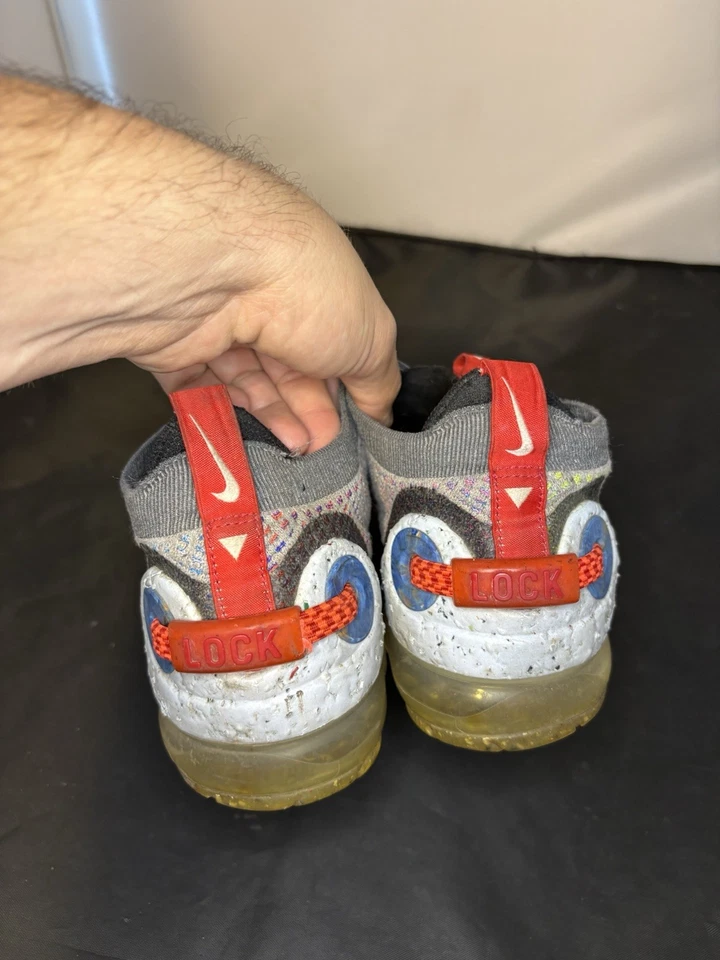 Nike Air Vapormax Flyknit FK MS cinza fumaça CZ9313-001 tamanho (feminino 12) (masculino 10) - Imagem 4 de 4