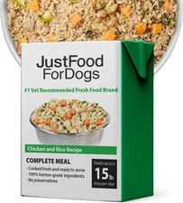 JustFoodForDogs Pantry Fresh - Chicken & Rice 12.5 oz Case (6 Pack) 6.19 per gallon