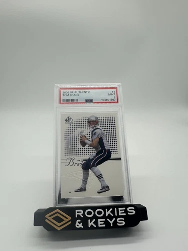 2002 SP Authentic Tom Brady #1 PSA 9 MINT 2nd Year