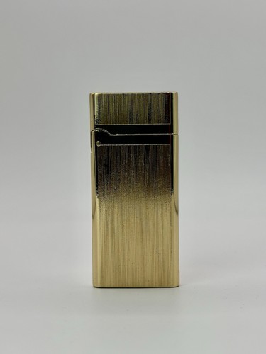 Luxury Gold Metal Slimline Kerosene Cigar lighter Uk Stock - Picture 3 of 5