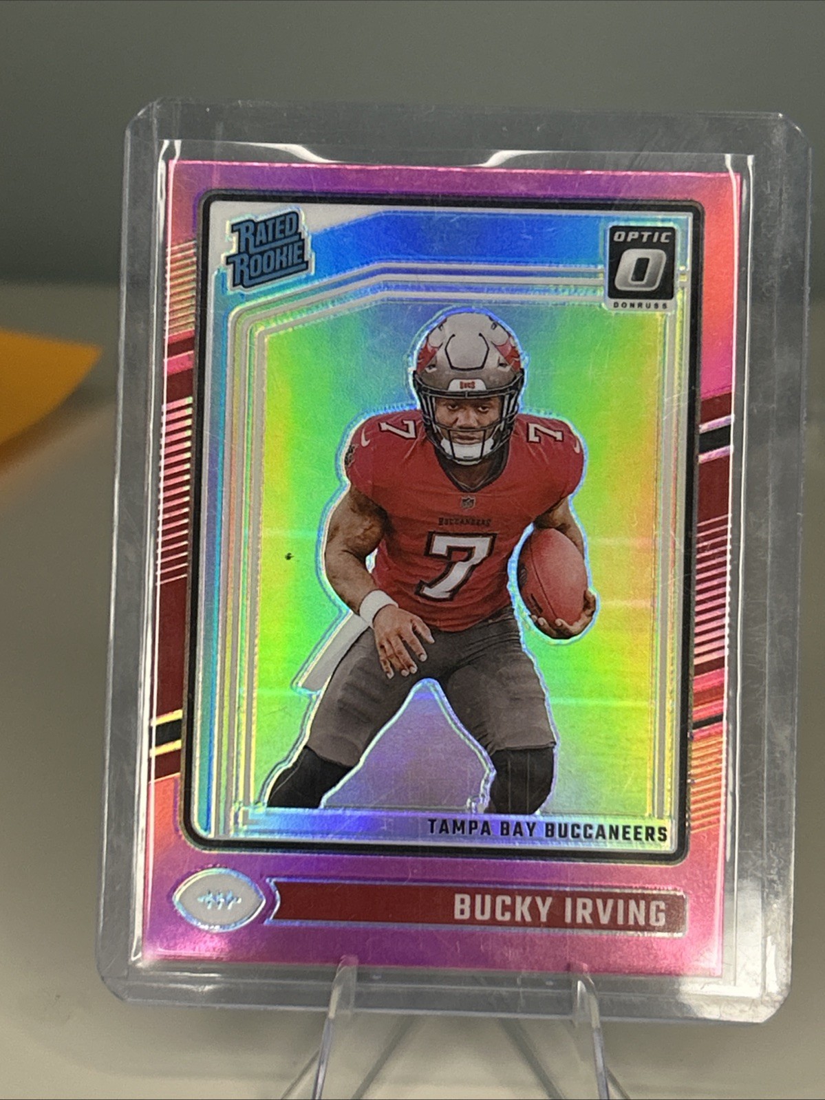 2024 Panini Donruss Optic - Rated Rookie Bucky Irving #216 Pink Prizm (RC)