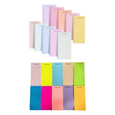 500Sheets Lined Repositionable Sticky Note Multicolored Memopad for Journaling