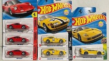Hot Wheels 2025 Ferrari 1:64 Diecast Lot Dino 206 GT, 365 GTB/4, F40