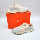 Wmns Nike Air Zoom Pegasus 37 Athletic Shoes - Size 11 - Pale Ivory / Blue