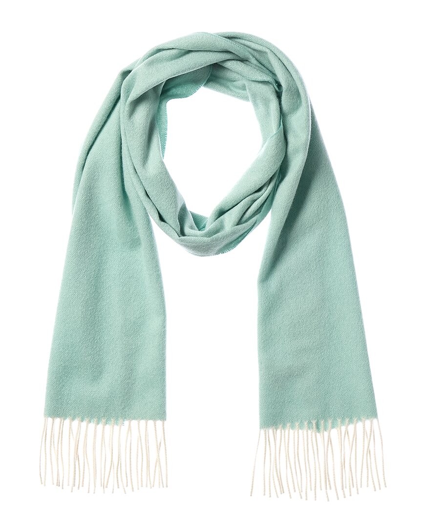 Amicale Cashmere Woven Melange Solid Cashmere Scarf Womens Green 12290₽