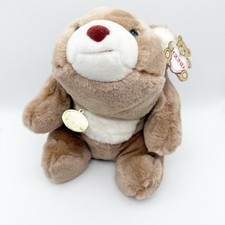 Vintage 1980 Gund Snuffles Bear Plush Tan ButterScotch Stuffed Animal 10 NWT