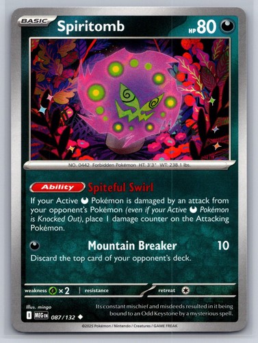 Spiritomb Pokemon ME01: Mega Evolution #087/132