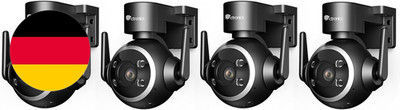 Ctronics Überwachungskamera Aussen, 2K 3MP PTZ WLAN Kamera Mit Automatische Verf