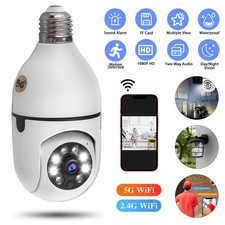 1080P IP E27 360  Light Bulb Camera Wi-Fi IR Night Smart Home Wireless Security