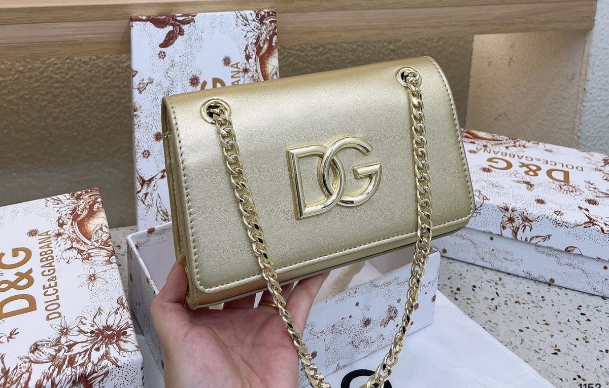 Dolce & Gabbana Metallic Gold Shoulder Bag | eBay