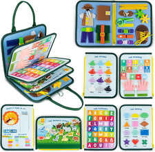 Busy Board Montessori en Feutre : Jouet Éducatif & Motricité Fine