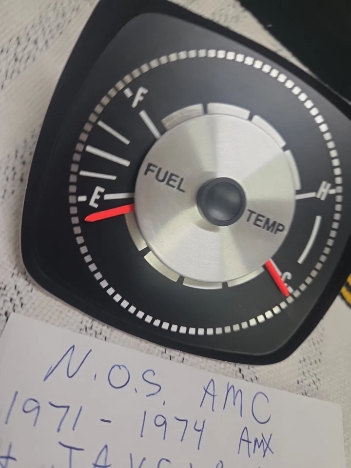 1971-1974 71 72 73 74 1972 1973 AMC Javelin Nos medidores de combustible/temperatura Foto 2 de 4