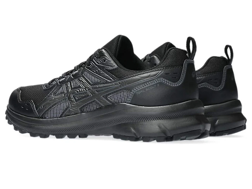Zapatillas Trail Scout 3 para hombre ASICS, negras - TODAS LAS TALLAS - 1011B700-002, NUEVAS Foto 2 de 3