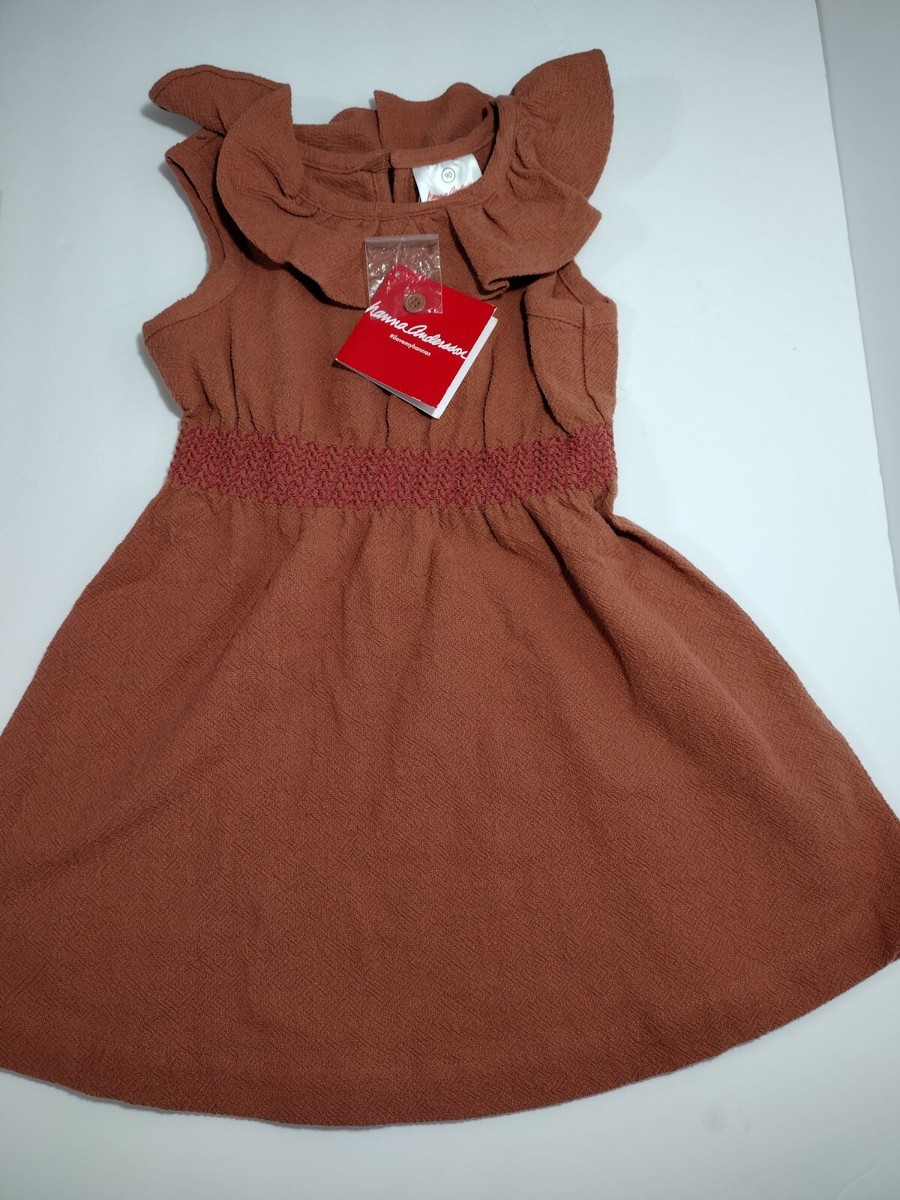 hannah andersson 90, 3T dress, burnt orange sienna Fall/Autumn | eBay