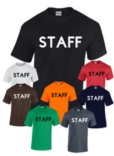 Staff T-Shirt Event Staff Uniform Employee Party Security Shirt Men Shirt S-3XL