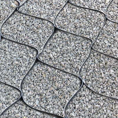 2 inch Thick Gravel Ground Grid 9ft x 17ft Geo Grid Driveway Stabilization Grid