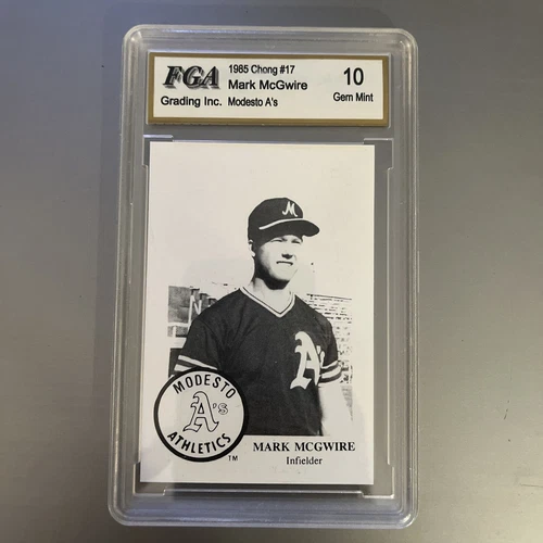 1985 Chung Mark McGwire RC Modesto A’s Graded Gem Mint 10 🔥FGA Nice Rare Rookie