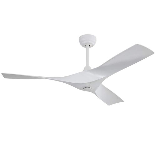 Sofucor Ceiling Fan 52" 6-Speed DC Motor Downrod Mount Indoor/Outdoor White