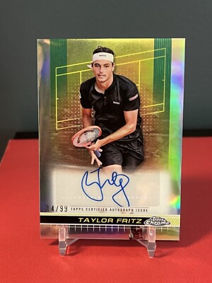 2024 Topps Chrome Tennis Taylor Fritz Auto Autograph Refractor 14