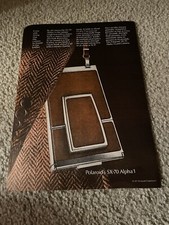 Vintage 1977 POLAROID SX-70 ALPHA 1 CAMERA Print Ad 1970s