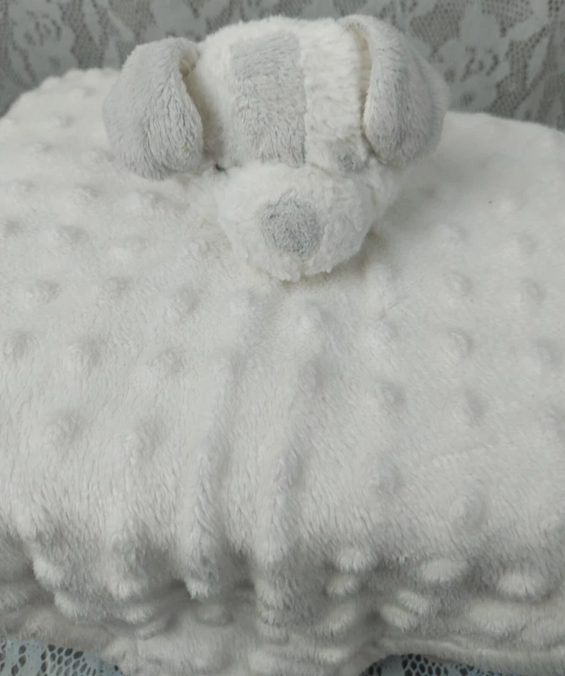 Mantas y más allá manta de seguridad para cachorro perro blanco gris gris felpa Lovey 2016 Foto 3 de 4