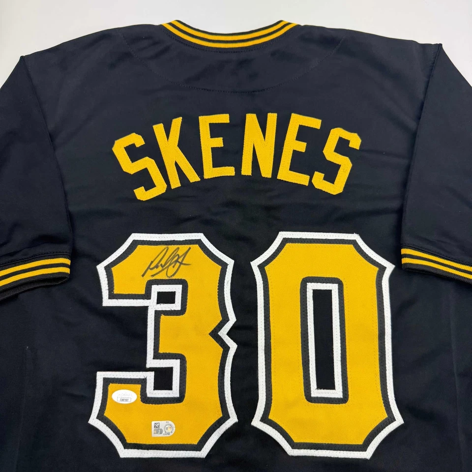 Autographed/Signed Paul Skenes Pittsburgh Black Baseball Jersey JSA COA - Image 2 of 4