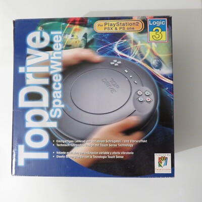 TopDrive Space Wheel PS444 Logic3 Lenkrad PlayStation 1 2 rar sehr guter Zustand