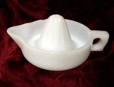 Vintage Sunkist Milk Glass Juicer  A-16