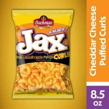 8.5 oz Bachman Jax Cheddar Cheese Puffed Curls